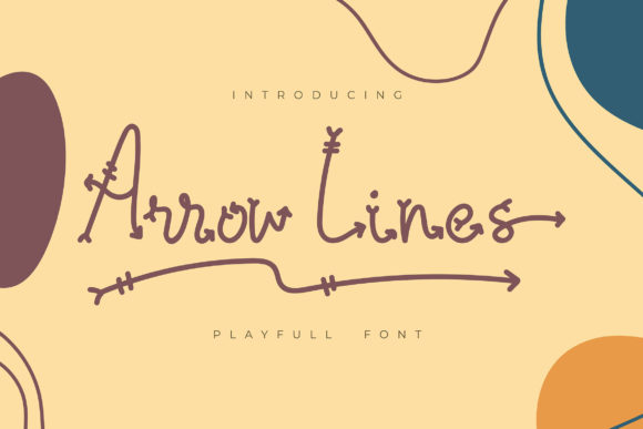 Arrow Lines Font for Small Business Branding