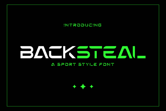 Backsteal: A Bold Sport-Style Font for Branding