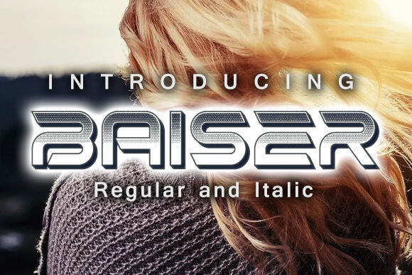 Baiser: A Hi-Tech Decorative Typeface for Modern Editors