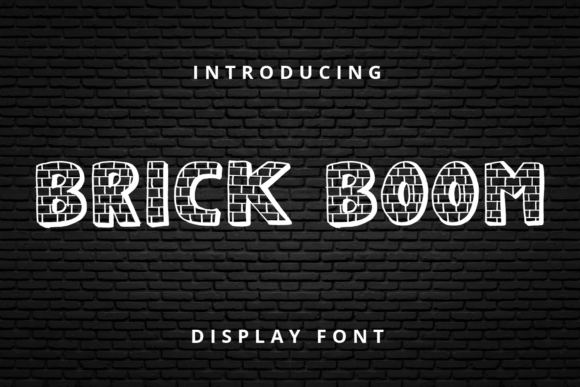 Brick Boom: A Bold Decorative Font for Creative Projects