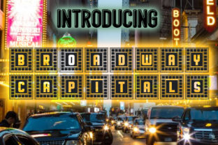 Broadway Capitals: A Retro Decorative Font for Web Design