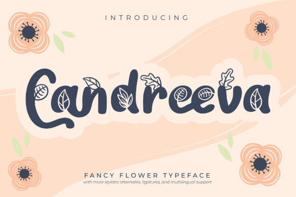 Candreeva: The Decorative Font for Fall Campaigns