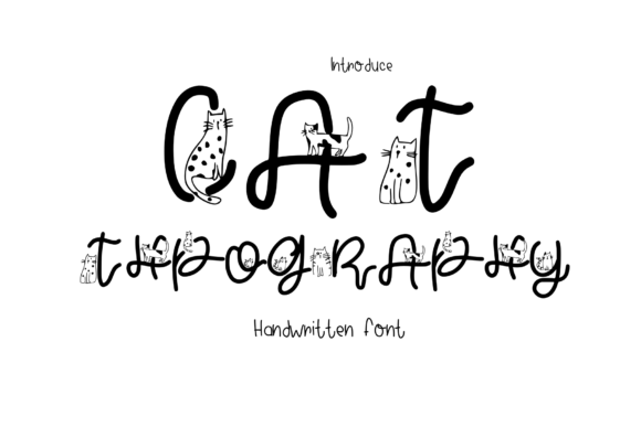 Cat Typography: A Playful Decorative Font for Web Design