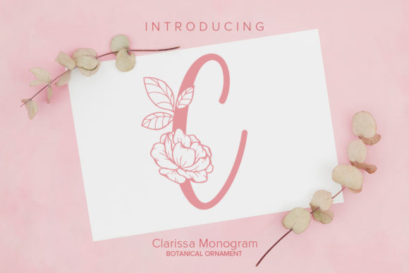 Clarissa Monogram: A Delicate Typeface for Makers