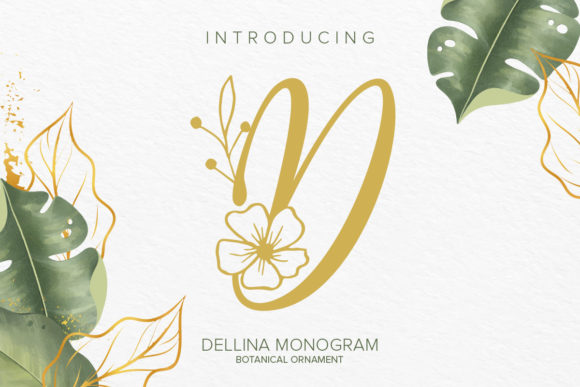 Dellina Monogram: A Flowing Typeface for Editorial Design