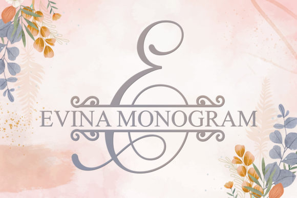 Evina Monogram Font for Editorial Design