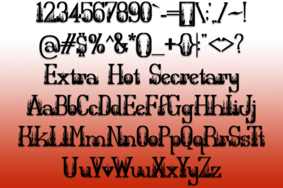 Extra Hot Secretary Typeface for Digital Design