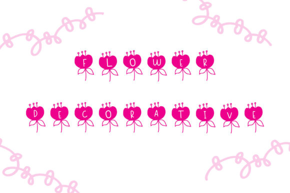 Flower Dingbats: A Romantic Decorative Font for Business