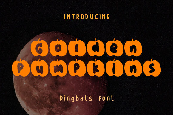 Golden Pumpkins: A Unique Decorative Typeface