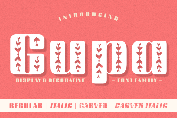Gupa: A Floral Decorative Font for Your Brand
