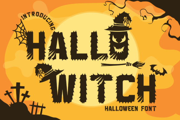 Hallo Witch Typeface for Spooky Branding