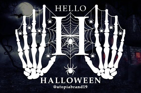Hello Halloween Monogram: A Spooky Editorial Typeface