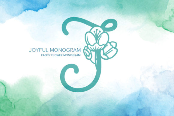 Joyful Monogram: A Floral Typeface for Elegant Editorial Design