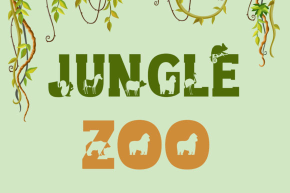 Jungle Zoo: A Bold Decorative Font for Playful Design
