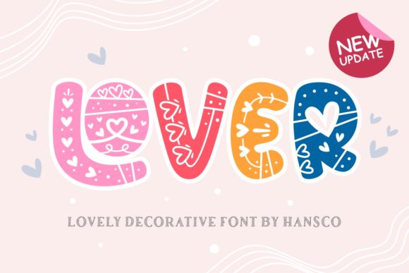 Lover Font: A Cute Typeface for Makers
