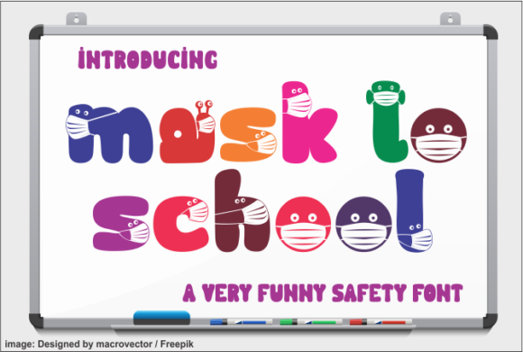 Mask to School: A Playful Decorative Font for Web Design