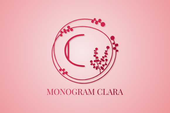 Monogram Clara: A Dainty Decorative Font for Web Design