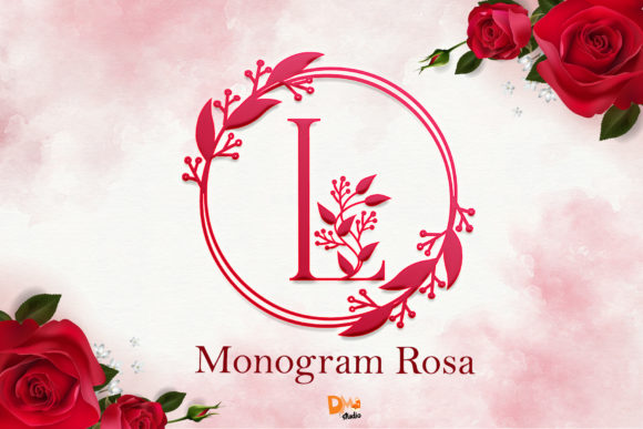 Monogram Rosa: A Sweet Decorative Typeface for Elegant Branding