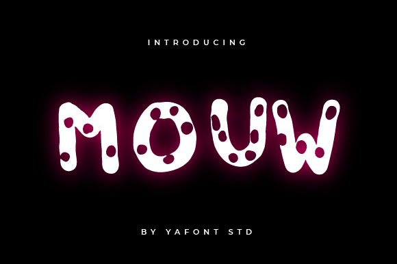 Mouw: A Chunky Decorative Font for Modern Web Design