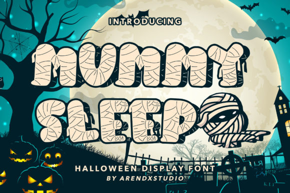 Mummy Sleep: A Spooky Decorative Font for Branding