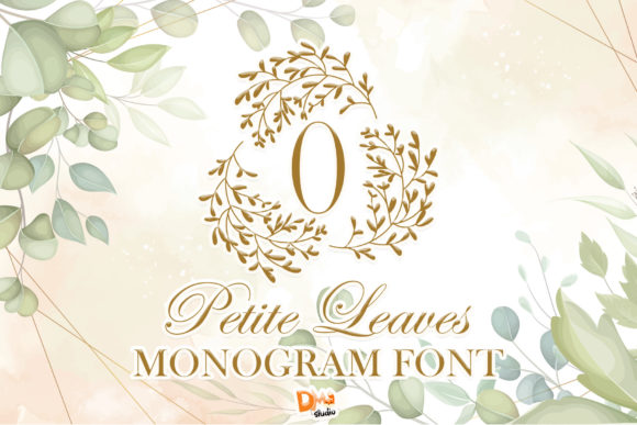 Petite Leaves Monogram: A Romantic Decorative Font for Brands
