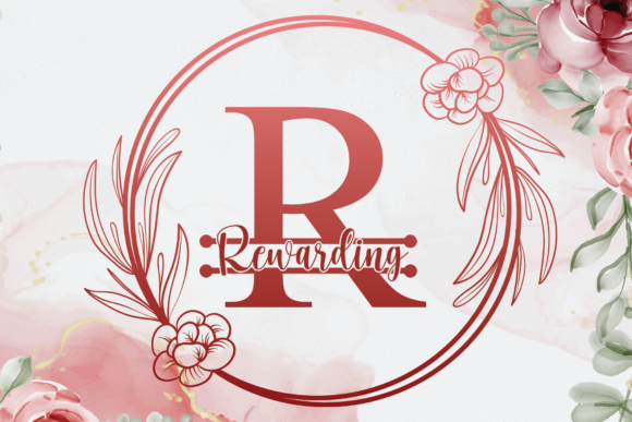Rewarding: A Ravishing Decorative Font for Editorial Design