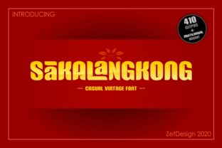 Sakalangkong Typeface for Editorial Design