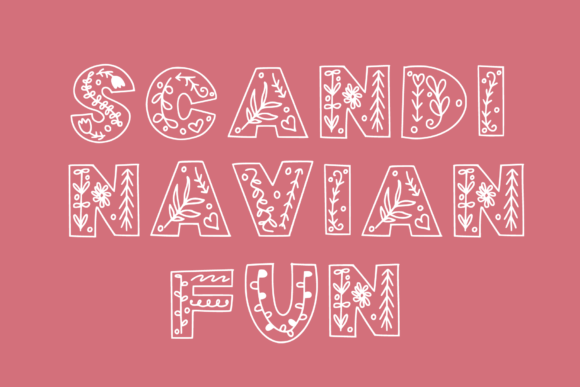 Scandinavian Fun: A Premium Decorative Font for Branding