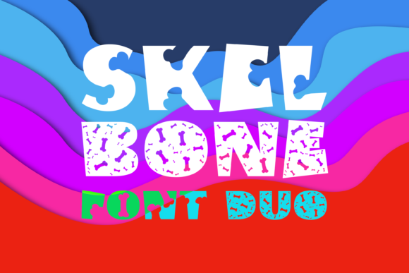 Skel Bone Duo: A Quirky Decorative Font for Business