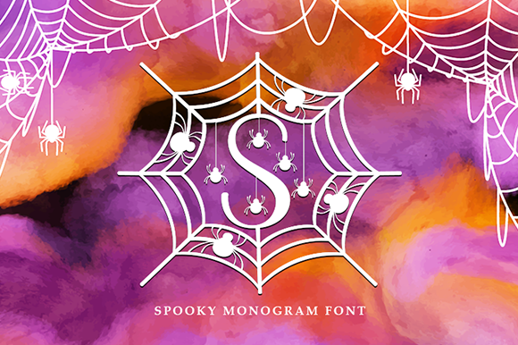 Spooky Monogram Font for Halloween Campaigns