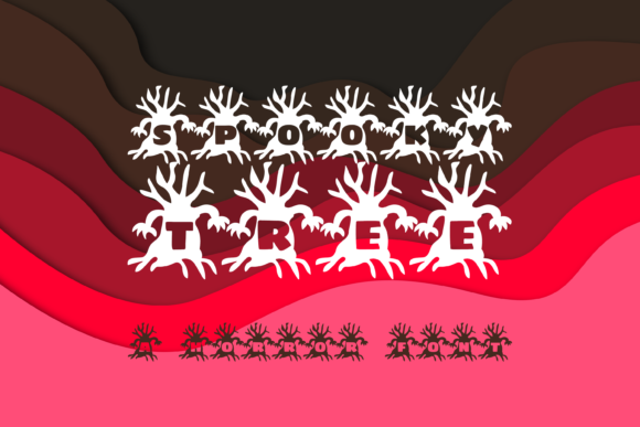 Spooky Tree: A Quirky Decorative Font for Web Design