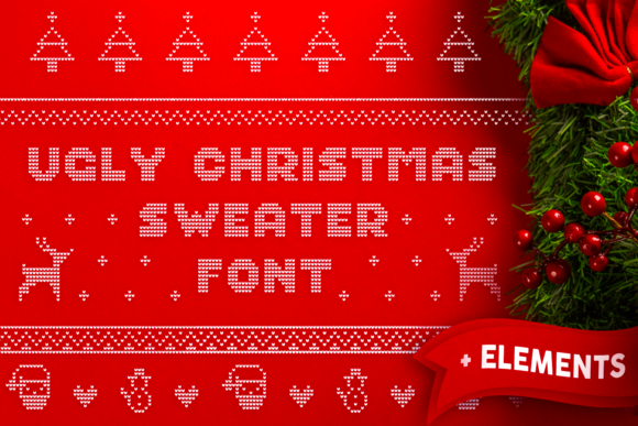 Ugly Christmas Sweater Typeface for Festive Layouts
